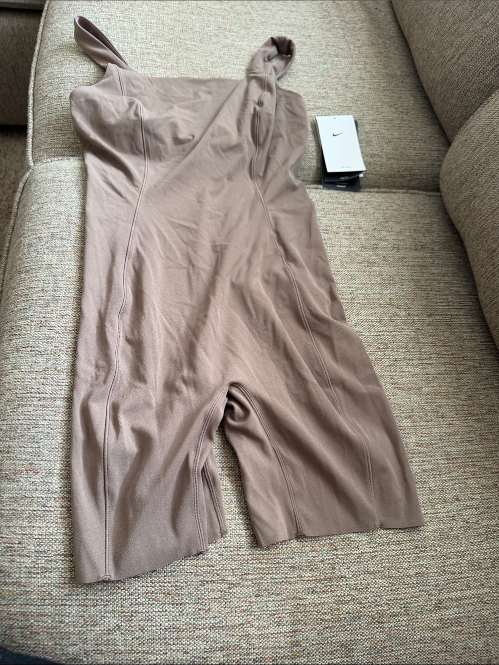 Nike Brown Seamless Jumpsuit Romper, Small